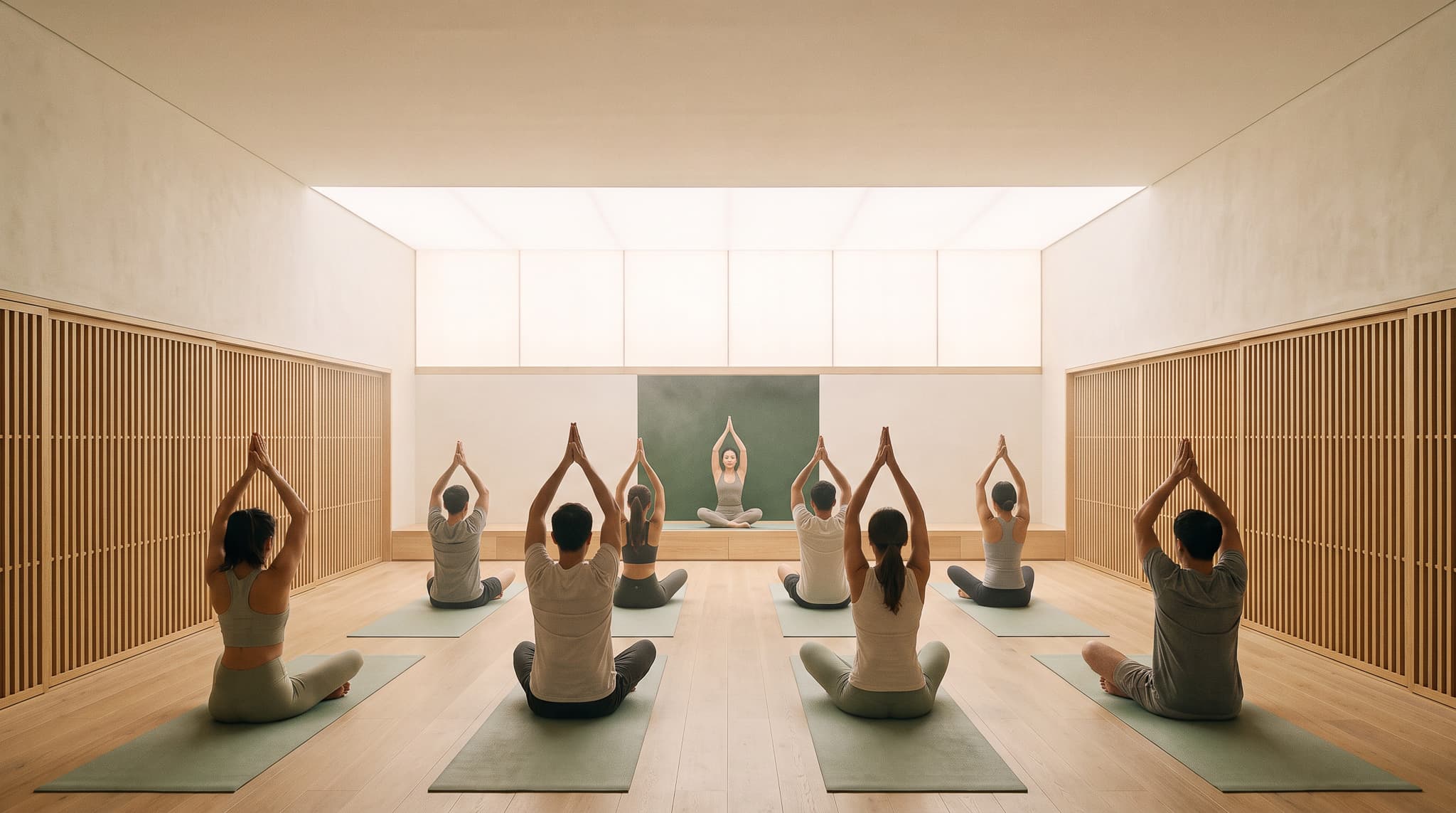 Clase de yoga en Focus Wellness Club